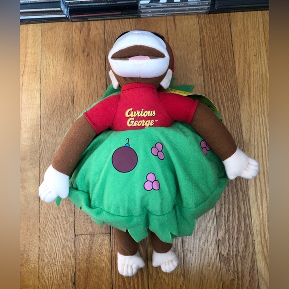 Kellytoy HOLIDAY CURIOUS GEORGE W/ WREATH - Picture 5 of 9